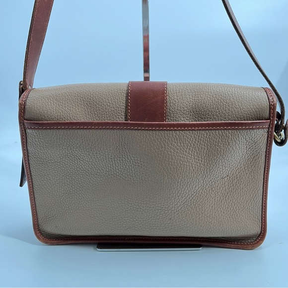 Coach VTG (80’s?) Leather Trimmed Brown Shoulder Bag - Picture 5 of 16